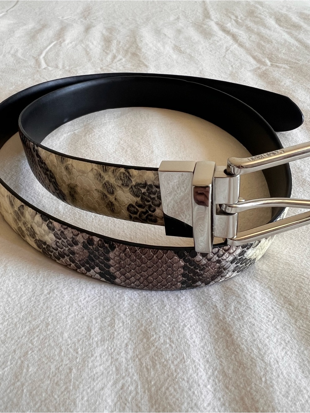 Calvin Klein Snakeskin belt